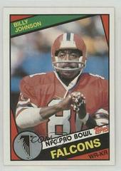 Billy Johnson Football Cards 1984 Topps Prices