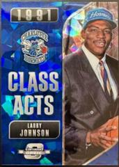 Larry Johnson [Blue Cracked Ice] Basketball Cards 2018 Panini Contenders Optic Class Acts Prices