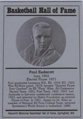 Paul Endacott Basketball Cards 1986 Hall of Fame Metallic Prices