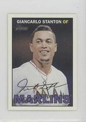 Giancarlo Stanton [Mini Portrait] #322 Baseball Cards 2016 Topps Heritage Prices