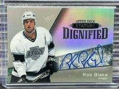 Rob Blake [Autograph] #D-14 Hockey Cards 2022 Upper Deck Stature Dignified Prices