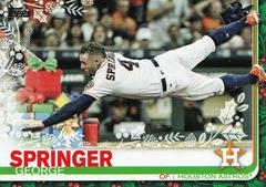 George Springer [Presents in Background] #HW112 Baseball Cards 2019 Topps Holiday Mega Box Prices