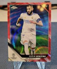 Karim Benzema [Red Wave Refractor] #79 Soccer Cards 2021 Topps Chrome UEFA Champions League Prices