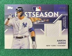 Aaron Judge #PPR-AJ Baseball Cards 2023 Topps Postseason Performance Relics Prices