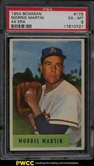 Morris Martin [44 ERA] #179 Baseball Cards 1954 Bowman Prices