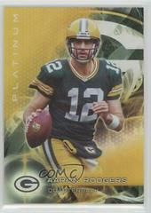 Aaron Rodgers [Gold] Football Cards 2015 Topps Platinum Prices