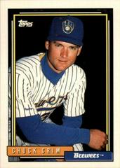 Chuck Crim #169 Baseball Cards 1992 Topps Prices