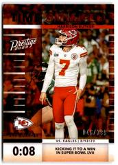 Harrison Butker [Red] #TS-4 Football Cards 2023 Panini Prestige Time Stamped Prices