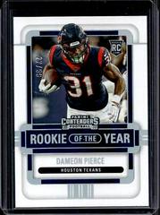 Dameon Pierce [Silver] #ROY-DPI Football Cards 2022 Panini Contenders Rookie of the Year Prices