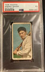 Sherry Magee [With Bat] Baseball Cards 1909 T206 Tolstoi Prices