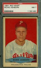 Richie Ashburn Baseball Cards 1954 Red Heart Prices