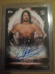 AJ Styles #A-AJ Wrestling Cards 2019 Topps WWE Road to Wrestlemania Autographs Prices