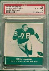 Norm Masters Football Cards 1961 Lake to Lake Packers Prices