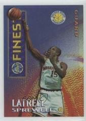 Latrell Sprewell [Borderless Refractor] Basketball Cards 1995 Finest Mystery Prices