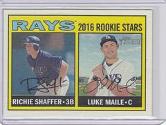 Richie Shaffer, Luke Maile #176 Baseball Cards 2016 Topps Heritage Prices