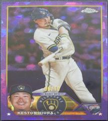 Keston Hiura [Purple] Baseball Cards 2023 Topps Chrome Sapphire Prices