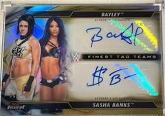 Sasha Banks, Bayley [Gold] #TT-BH Wrestling Cards 2020 Topps WWE Finest Tag Teams Autographs Prices