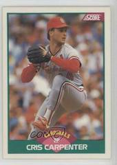 Cris Carpenter #81T Baseball Cards 1989 Score Traded Prices