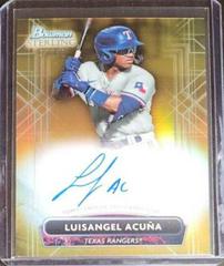 Luisangel Acuna [Gold] #PA-LA Baseball Cards 2022 Bowman Sterling Prospect Autographs Prices