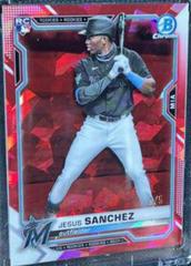 Jesus Sanchez [Red] #35 Baseball Cards 2021 Bowman Chrome Sapphire Prices