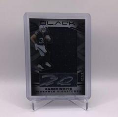 Zamir White #SSR-ZWH Football Cards 2022 Panini Black Sizeable Signatures Rookie Jersey Prices