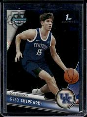 Reed Sheppard [Black Shimmer] #45 Basketball Cards 2023 Bowman Chrome University Prices