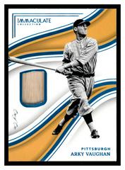 Arky Vaughan [Platinum] #98 Baseball Cards 2023 Panini Immaculate Prices