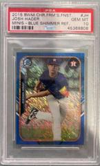Josh Hader [Blue Shimmer Refractor] Baseball Cards 2015 Bowman Chrome the Farm's Finest Minis Prices