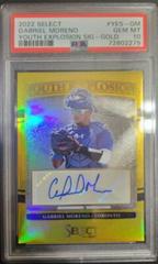 Gabriel Moreno [Gold] Baseball Cards 2022 Panini Select Youth Explosion Signatures Prices