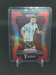 Lionel Messi [Breakaway Red] Soccer Cards 2022 Panini Prizm World Cup Prices