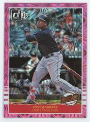 Jose Ramirez [Pink Firework] #H10 Baseball Cards 2019 Panini Donruss Highlights Prices