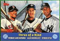 Garciaparra, Rodriguez, Jeter [Three of a kind] #TC5 Baseball Cards 2000 Topps Combos Prices