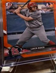 Luken Baker [Orange] Baseball Cards 2018 Bowman Draft Prices