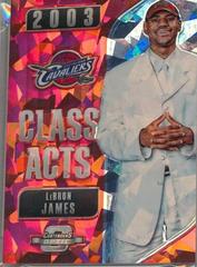 LeBron James [Red Cracked Ice] #4 Basketball Cards 2018 Panini Contenders Optic Class Acts Prices