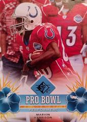 Marvin Harrison #PBP-32 Football Cards 2008 SP Authentic Pro Bowl Performers Prices