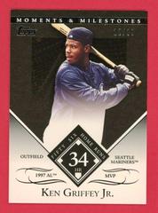 Ken Griffey Jr. [34 Home Runs] Baseball Cards 2007 Topps Moments & Milestones Prices