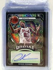 Dennis Rodman [Green] Basketball Cards 2021 Panini Obsidian Galaxy Autographs Prices