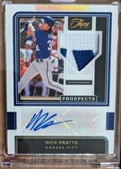Nick Pratto [Holo Gold] #PJA-NP Baseball Cards 2022 Panini Three and Two Prospect Jersey Autographs Prices