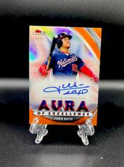 Juan Soto [Orange] #AEA-JS Baseball Cards 2022 Topps Finest Aura of Excellence Autographs Prices