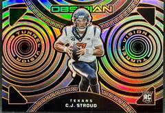 C.J. Stroud [Orange Electric Etch] #2 Football Cards 2023 Panini Obsidian Tunnel Vision Prices
