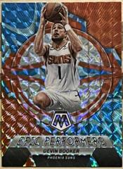 Devin Booker [Reactive Blue] #10 Basketball Cards 2022 Panini Mosaic Epic Performers Prices