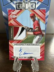 Elly De La Cruz [Red] Baseball Cards 2022 Panini Elite Extra Edition Prospect Materials Signatures Prices