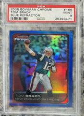 Tom Brady [Blue Refractor] #166 Football Cards 2006 Bowman Chrome Prices
