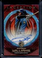 Carson Williams [Red] #PA-CW Baseball Cards 2022 Bowman Inception Prospect Autographs Prices
