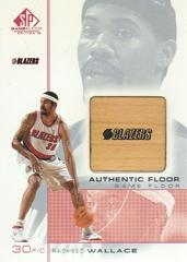 Rasheed Wallace Basketball Cards 2000 SP Game Floor Authentic Floor Prices