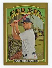 Xander Bogaerts [Chrome Gold Refractor] #700 Baseball Cards 2021 Topps Heritage Prices