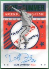 Dane Dunning [Green] #AP-DD Baseball Cards 2021 Panini Chronicles America's Pastime Autographs Prices