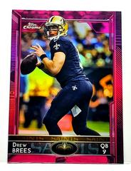 Drew Brees [Black Jersey Refractor] #12 Football Cards 2015 Topps Chrome Mini Prices
