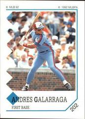 Andres Galarraga #202 Baseball Cards 1992 Panini Stickers Prices