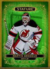 Martin Brodeur [Photo Variant Green] #10 Hockey Cards 2022 Upper Deck Stature Prices
